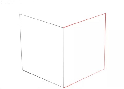 how to draw a cube with shading