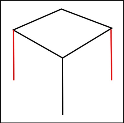 how to draw a cuboid