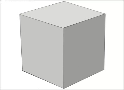 how to draw a cube with shading