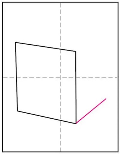 how to draw a cube easy