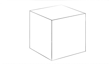 how to draw a cube