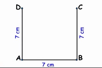 how to draw square with compass